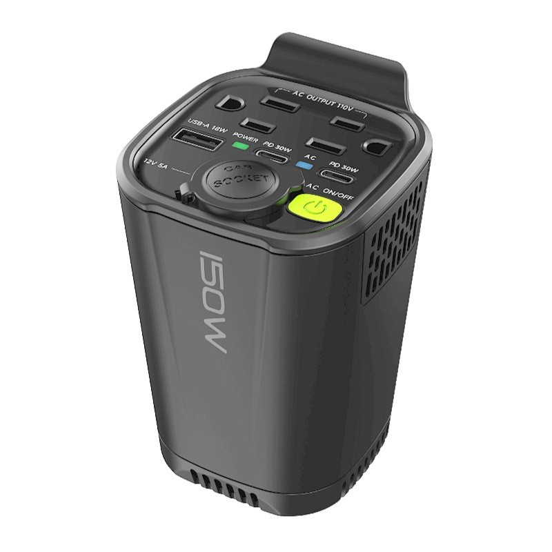 Cargador de coche inversor de 150 W de 12 V a 110 V