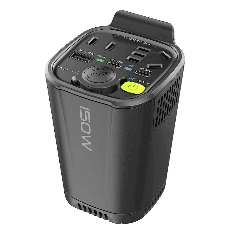 Cargador de coche inversor de 150 W de 12 V a 110 V