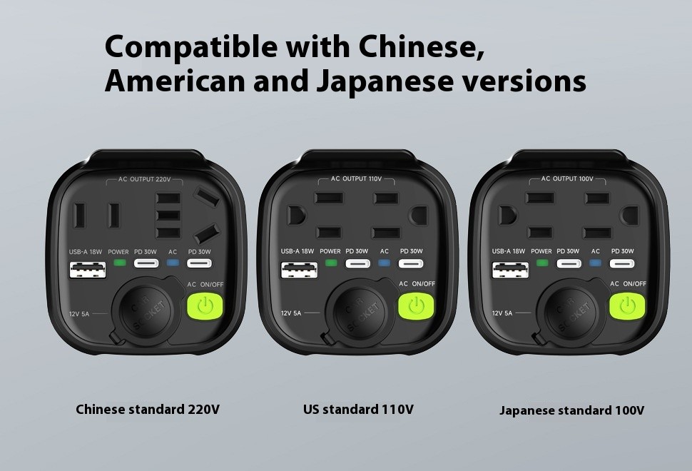 Cargador de coche inversor de 150 W de 12 V a 110 V