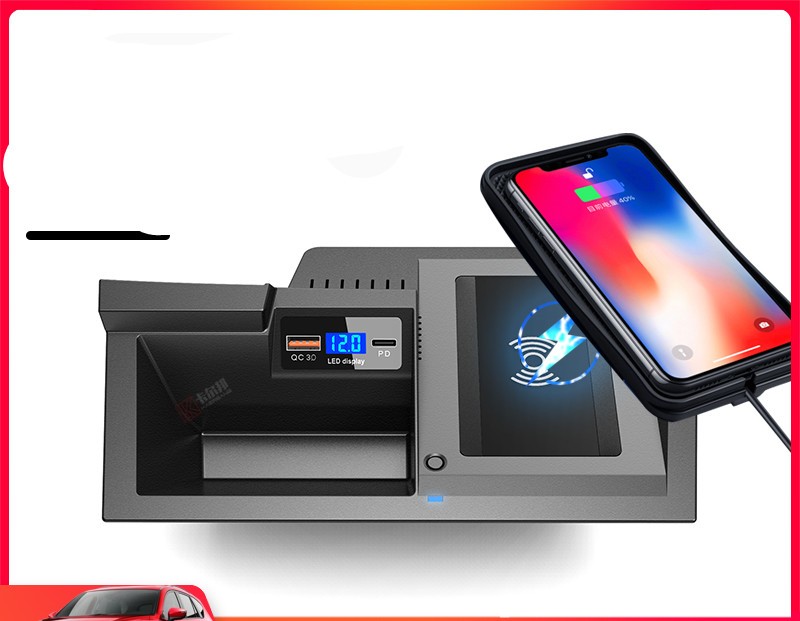 Cargador inalámbrico para coche CX-4, cargador inalámbrico rápido para teléfono móvil.
