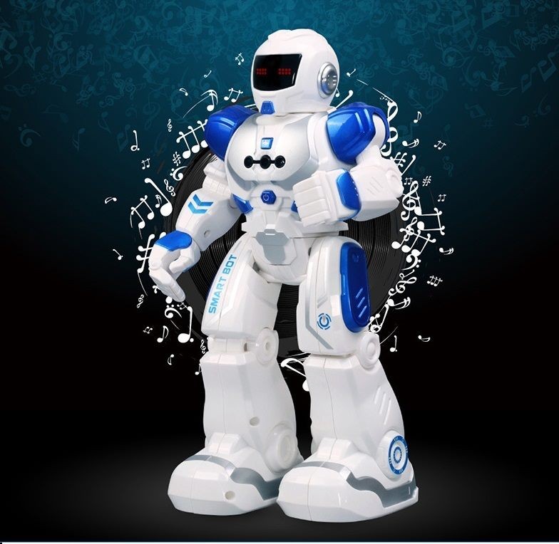 Robot de control remoto con detección de manos, música, programa y recargable.