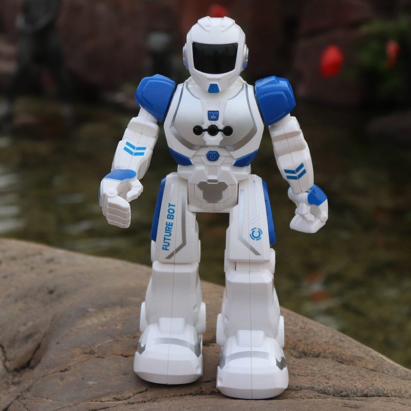 Robot de control remoto con detección de manos, música, programa y recargable.