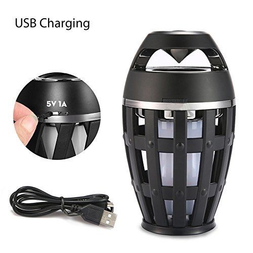 Altavoz con llama LED, diseño moderno