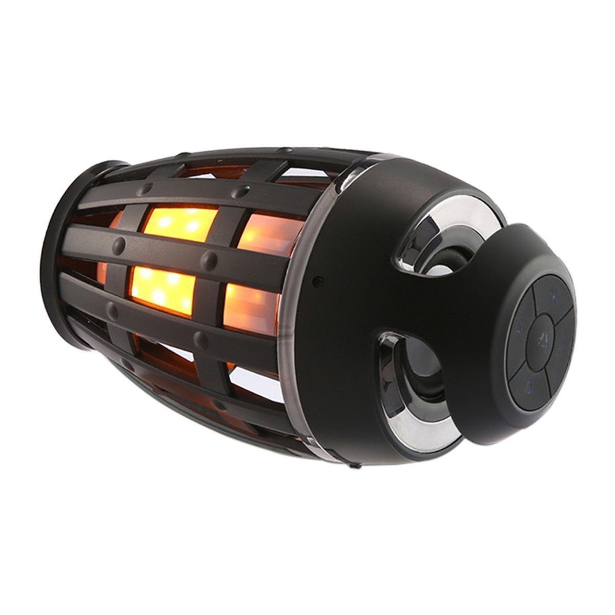 Altavoz con llama LED, diseño moderno