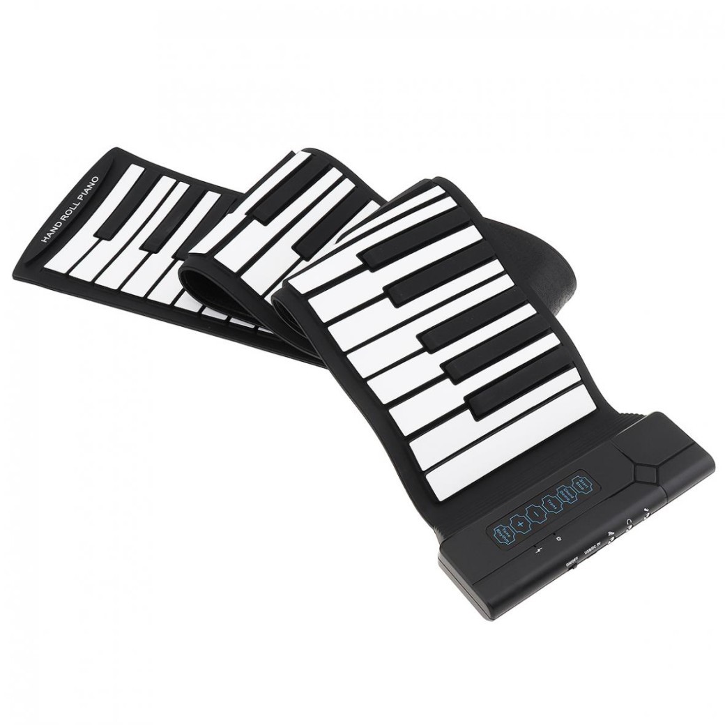 Piano portátil enrollable de 88 teclas con sonido puro de instrumento musical