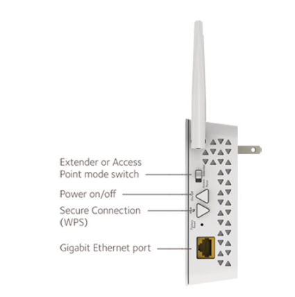Extensor de rango NETGEAR Wifi inalámbrico