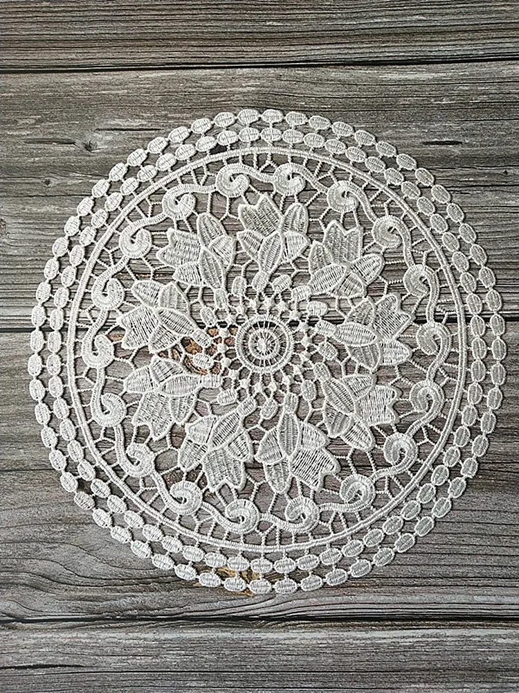Mantel de encaje nórdico moderno y sencillo para taza de café