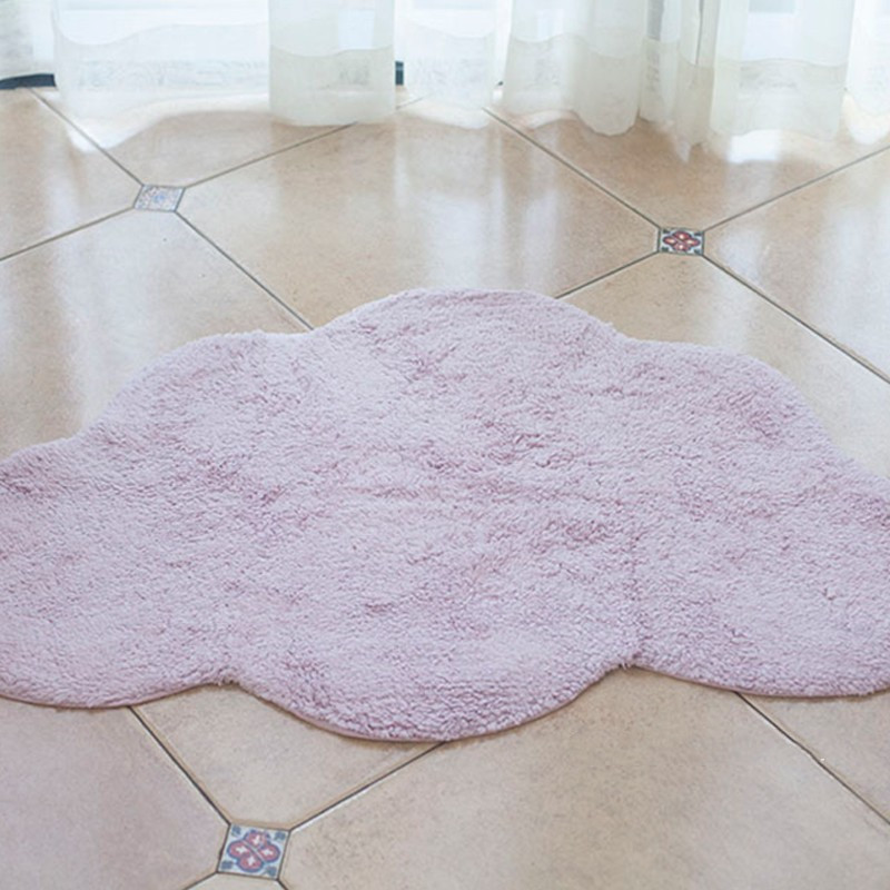 Alfombra nórdica con diseño de nubes para bebés, tapete suave anticaídas para gatear y jugar