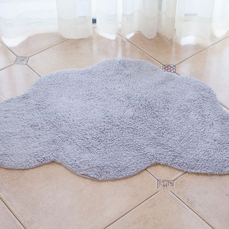 Alfombra nórdica con diseño de nubes para bebés, tapete suave anticaídas para gatear y jugar