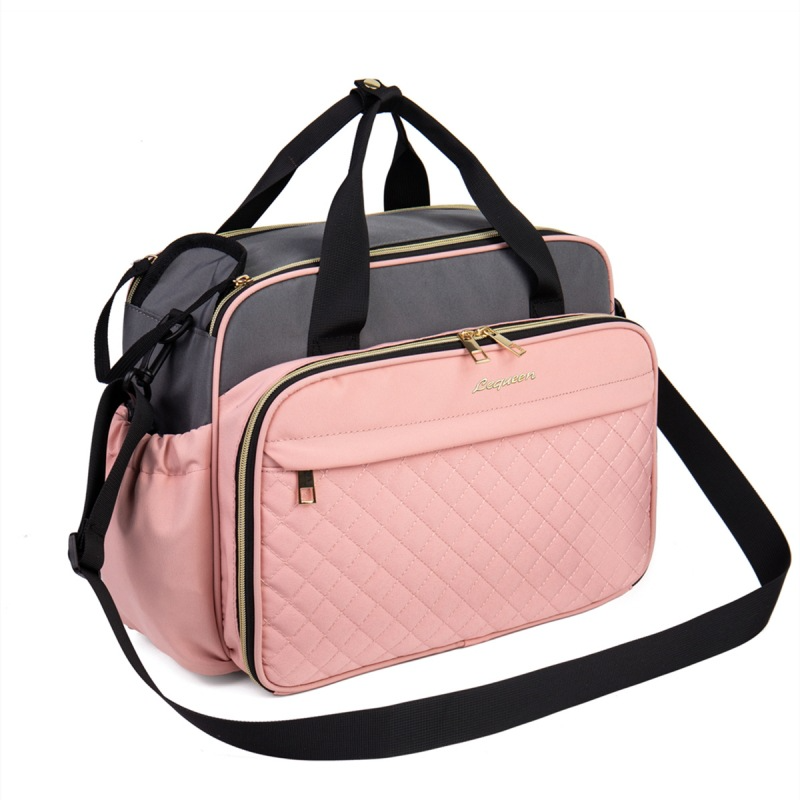 Bolso bandolera multifuncional de tela Oxford para pañales, de gran capacidad y fácil de llevar en la mano.