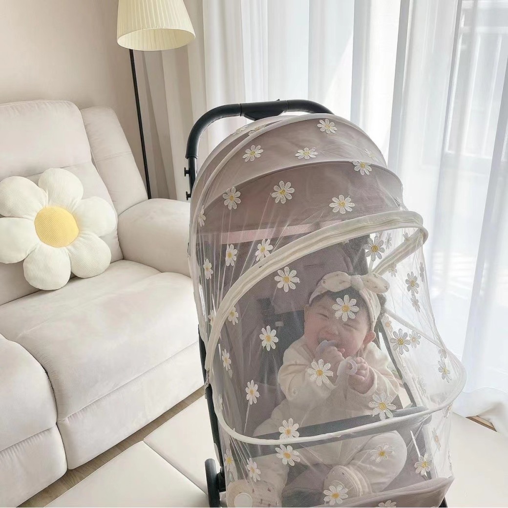 Mosquitera infantil tipo completo universal para cochecito de bebé transpirable