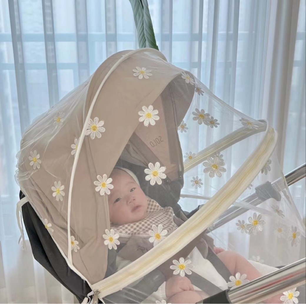Mosquitera infantil tipo completo universal para cochecito de bebé transpirable