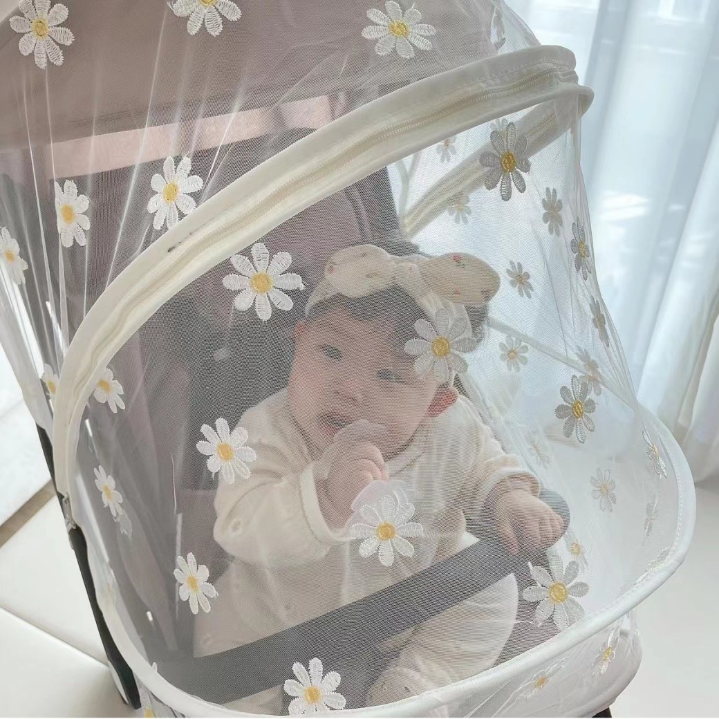 Mosquitera infantil tipo completo universal para cochecito de bebé transpirable