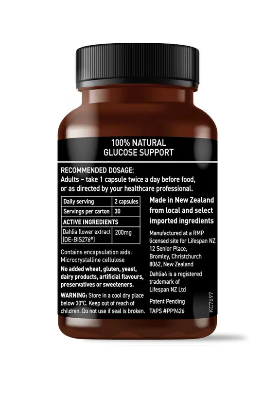 Dahlia4™ Natural Glucose Support x 3 MULTIBUY. FREE SHIPPING