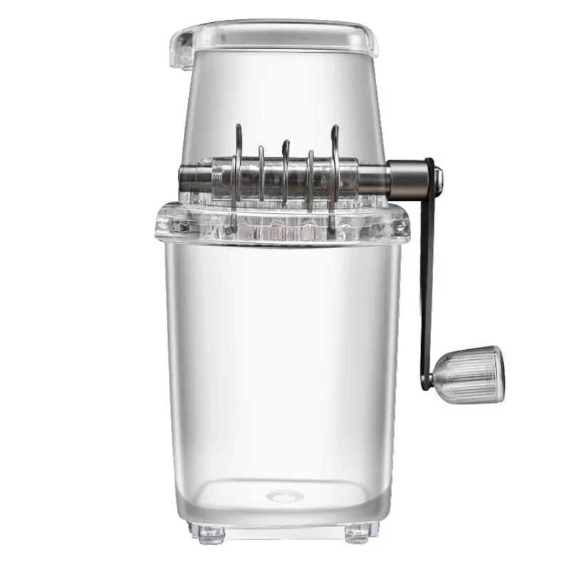 Triturador de hielo manual pequeño y multifuncional para el hogar, aparato de cocina