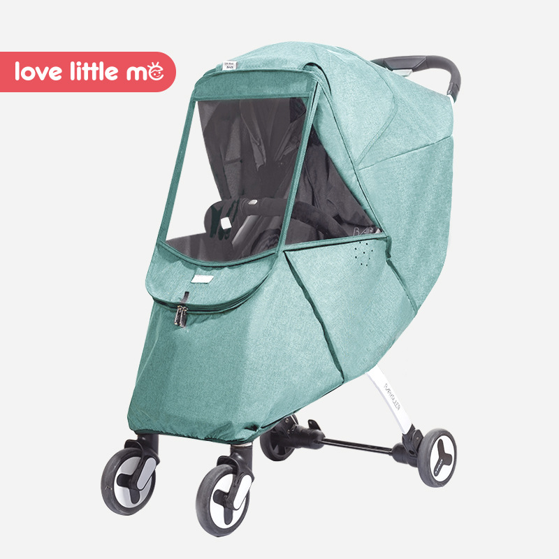 Funda universal para parabrisas de cochecito, cálida y resistente al viento y la lluvia para niños en invierno.