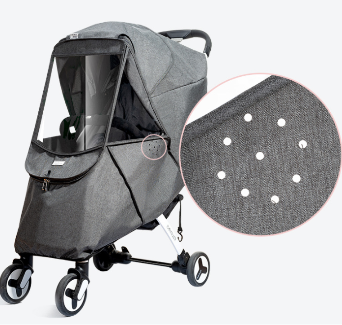 Funda universal para parabrisas de cochecito, cálida y resistente al viento y la lluvia para niños en invierno.