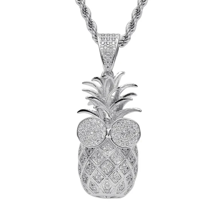 Collar colgante de piña
