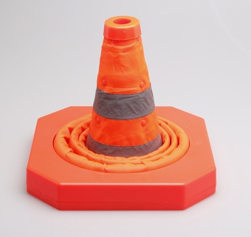 Cono de tráfico Cono de seguridad plegable con luz