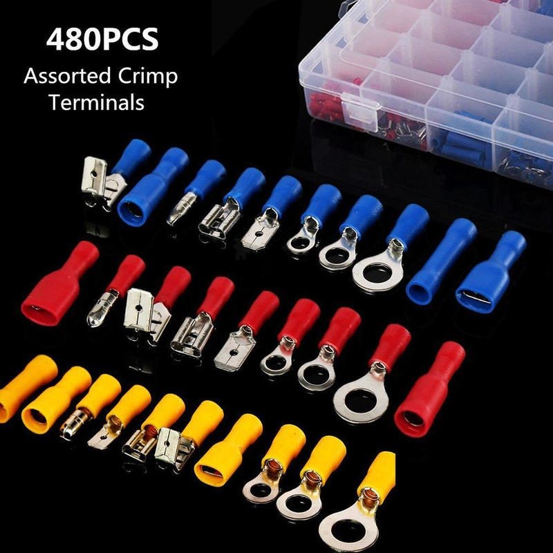 480 conectores de crimpado para terminales de cables eléctricos
