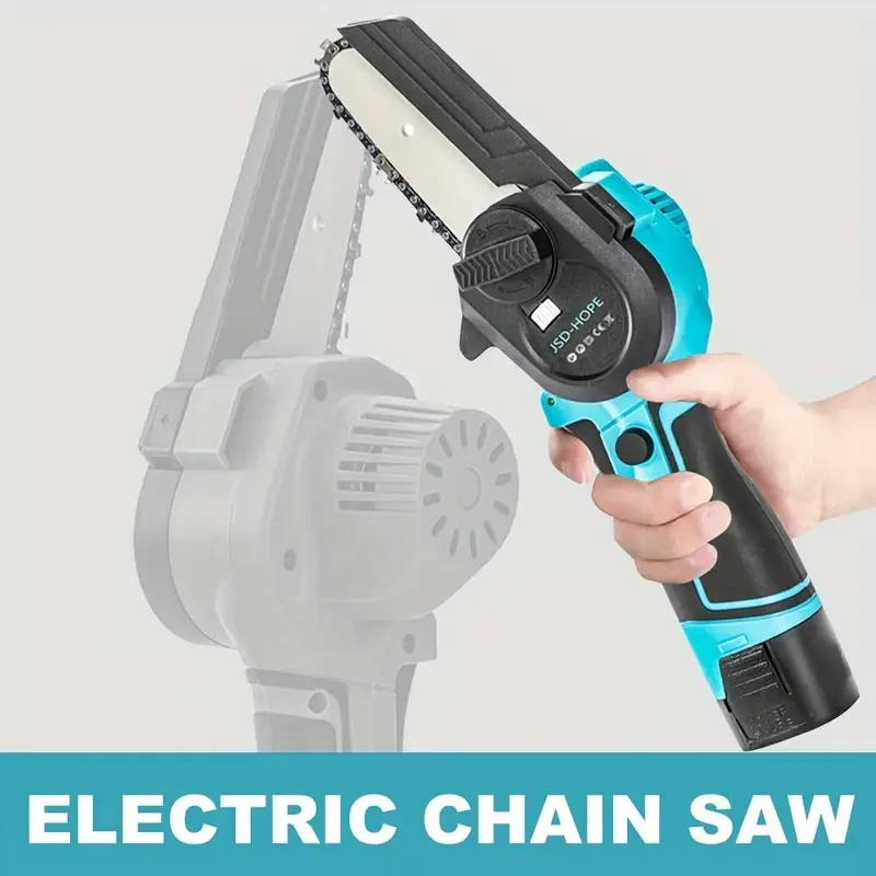 Motosierra eléctrica inalámbrica JSD-HOPE con batería de litio 18650 recargable