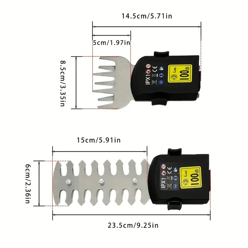 Cortasetos inalámbrico - 7,2 V 2 en 1