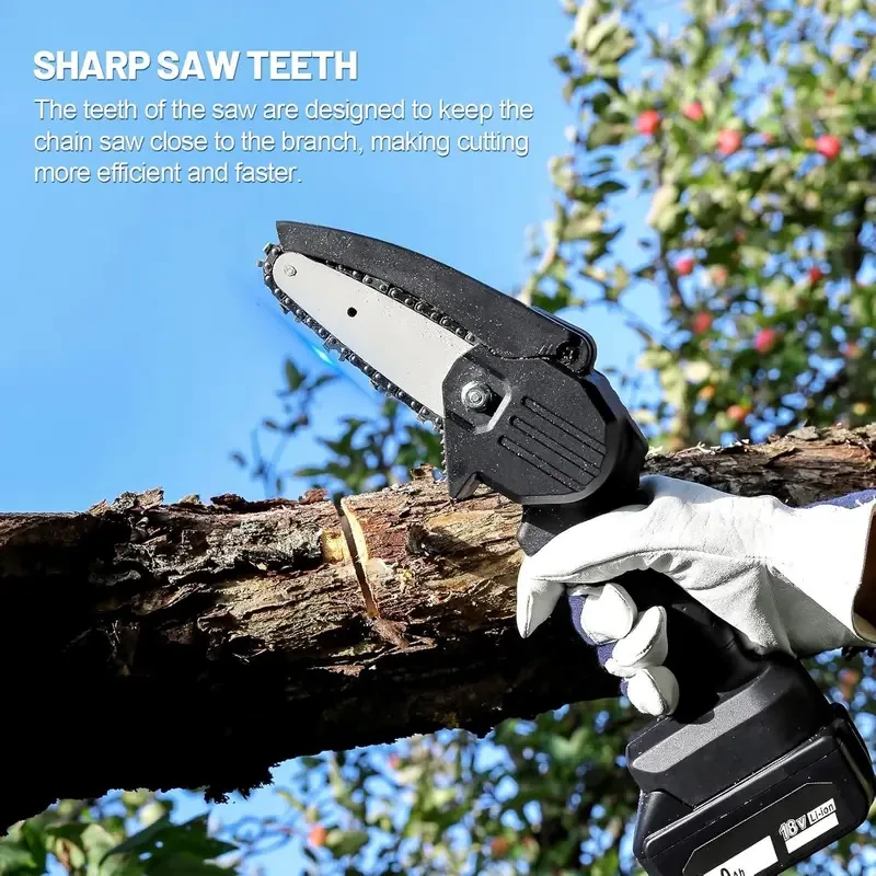 Motosierra inalámbrica, 5 piezas, cadenas de 6 pulgadas