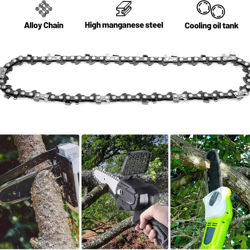 Motosierra inalámbrica, 5 piezas, cadenas de 6 pulgadas