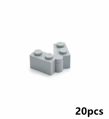 20 piezas compatibles con MOC 3830, ladrillos de bisagra gruesos de 1 x 2, bloques de construcción con parte superior giratoria, piezas de bricolaje, tecnología educativa, piezas Leduo, juguetes para niños