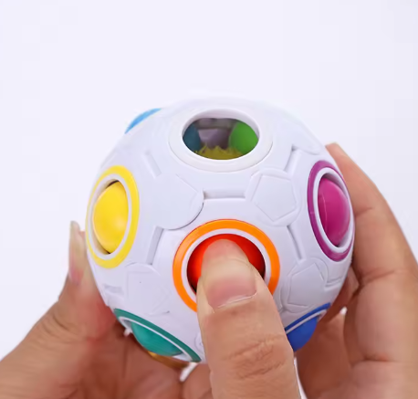 Cubo mágico esférico creativo, rompecabezas de velocidad con forma de bola de arcoíris, juguetes educativos de aprendizaje para niños y adultos, regalos antiestrés para la oficina.