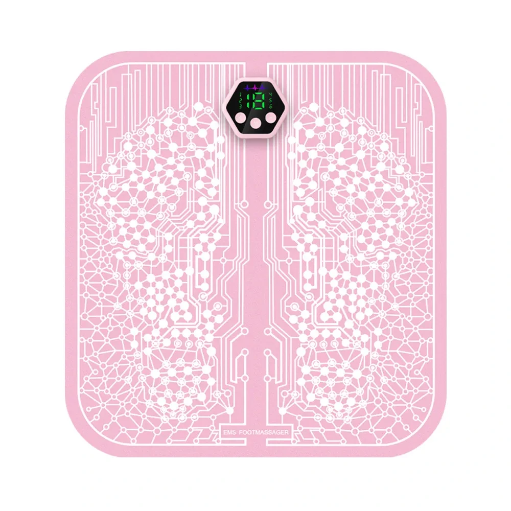 Dispositivo de masaje de pies con microcorriente y fisioterapia de pulso con almohadilla EMS para pies
