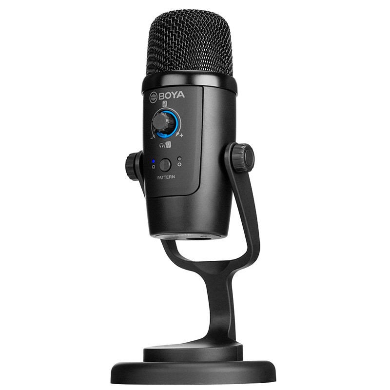 Micrófono Boya BY-PM500 con tarjeta de sonido integrada e interfaz USB