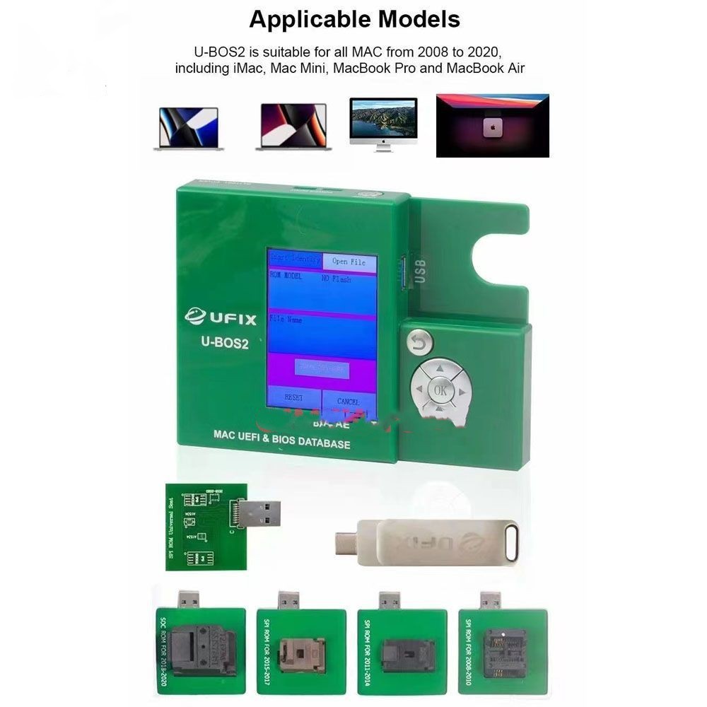 Ufix U-BOS2 para eliminar el bloqueo EFI, el bloqueo del firmware y el bloqueo del código PIN