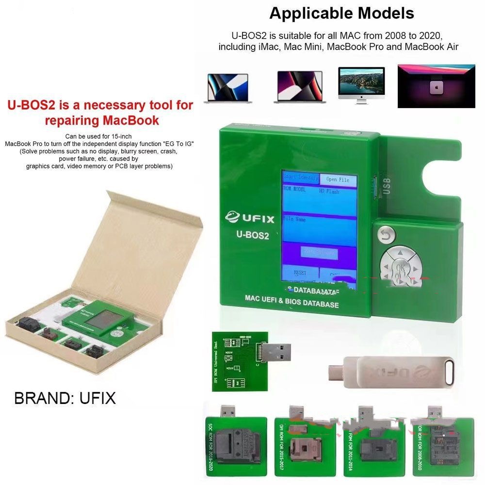 Ufix U-BOS2 para eliminar el bloqueo EFI, el bloqueo del firmware y el bloqueo del código PIN