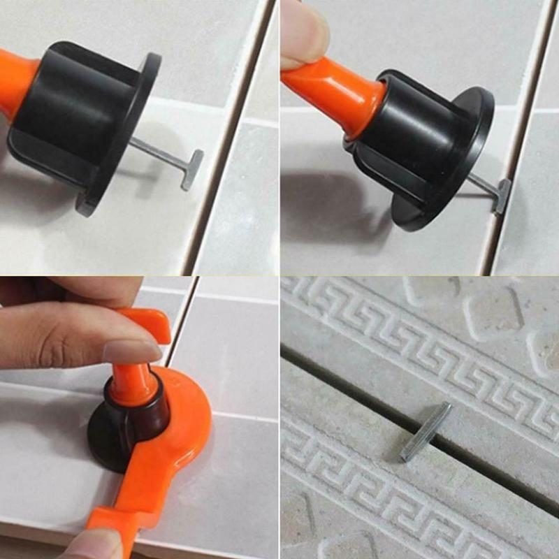 100 espaciadores niveladores de azulejos reutilizables