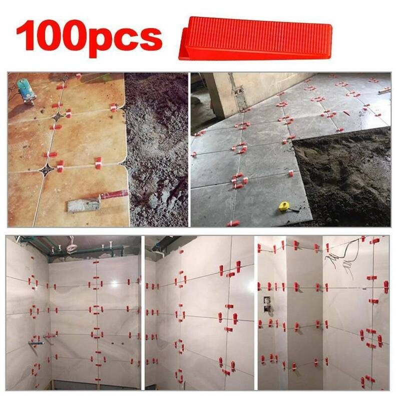 Kit de sistema de nivelación de baldosas con clips, espaciador de pared para piso, juego de herramientas para colocación de baldosas
