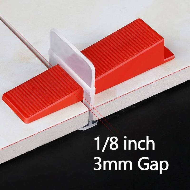 Kit de sistema de nivelación de baldosas con clips, espaciador de pared para suelo, juego de herramientas para alicatado de 3 mm