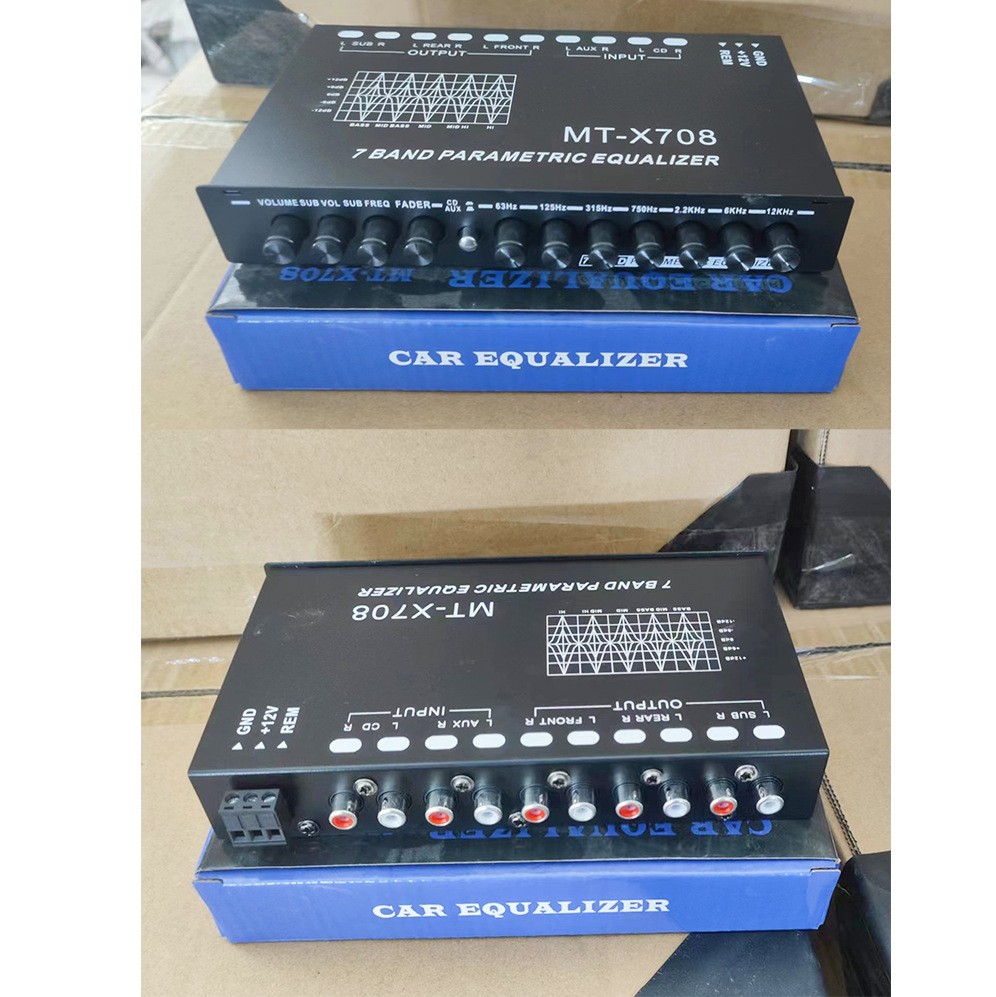 División de tuning de 7 segmentos de New Car Equalizer