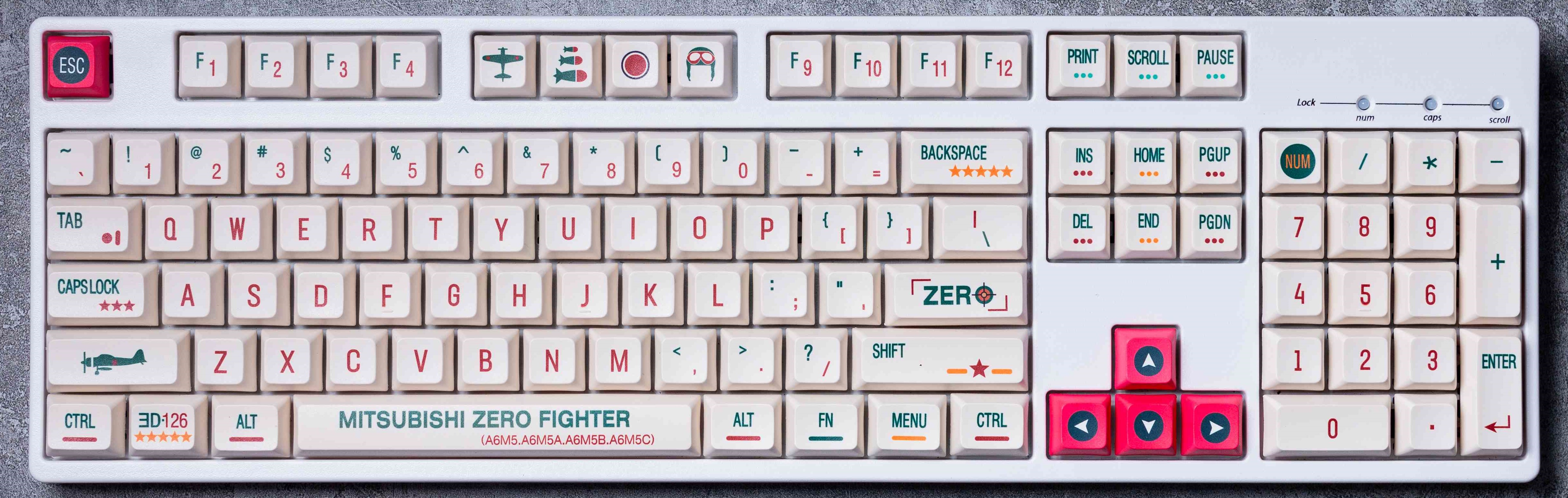 Juego completo y creativo de teclas PBT de elevación en caliente