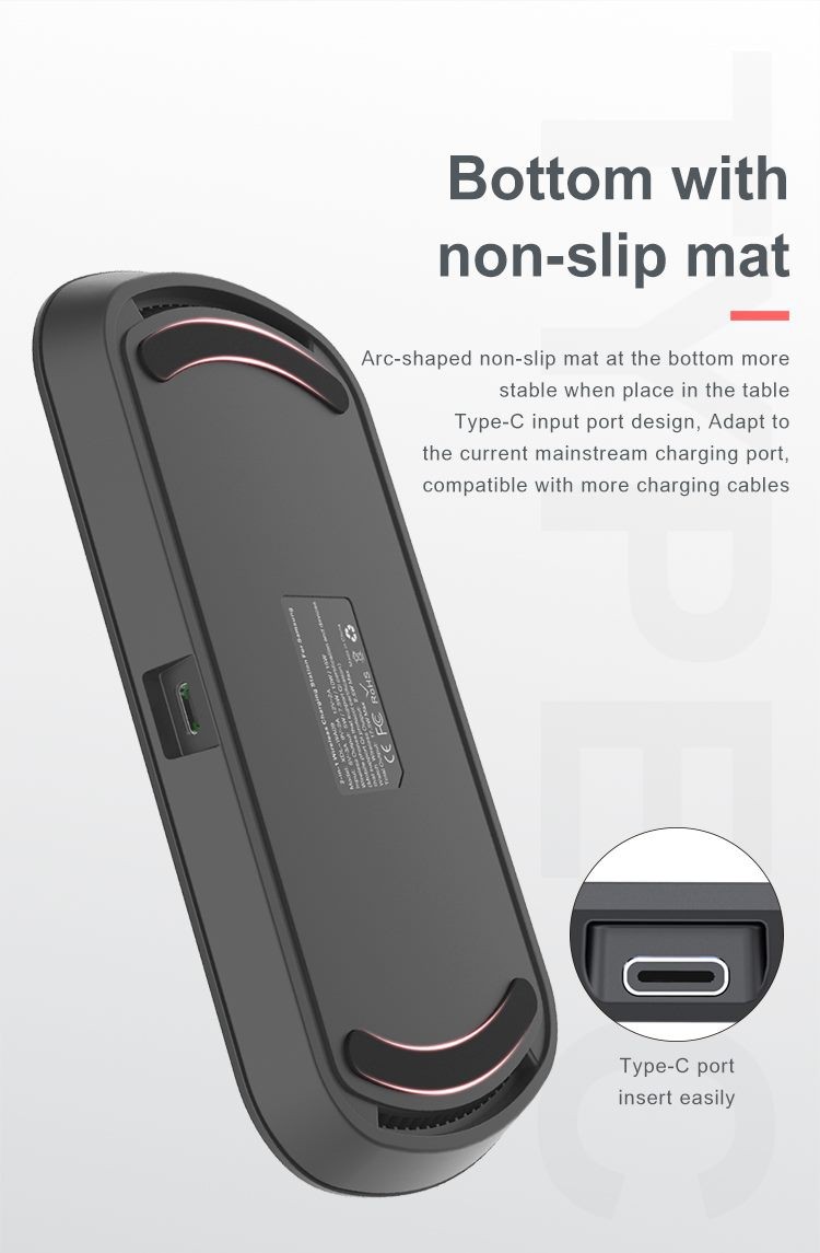 Cargador, soporte de carga inalámbrica 2 en 1 para iPhone y Apple Watch, marca NEWDERY