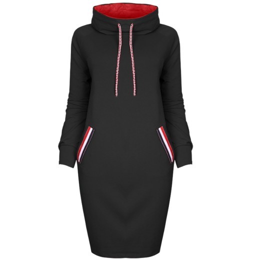 Vestido de otoño invierno, vestidos de manga larga, vestidos de fiesta casuales, vestido de fiesta, vestido de mujer, vestido de talla grande, bata de cuello alto para mujer