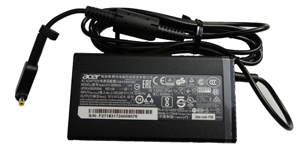 ACER 65W POWER ADAPTOR [19V 3.42A][1.1X3.0MM]