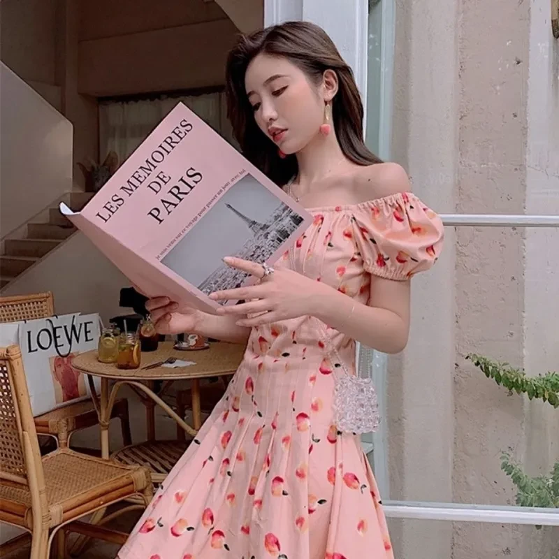 A Peach Dress