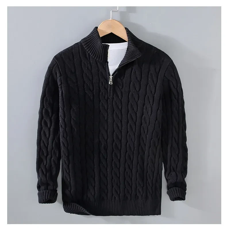 Quarter Zip Sweater Men