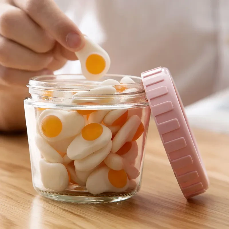 Glass Jar With Plastic Lid