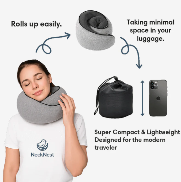 NeckNest™ Travel Pillow