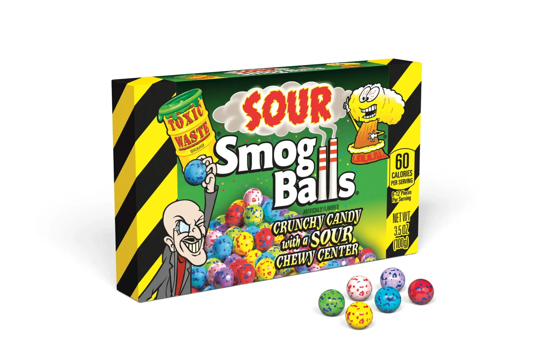 Toxic Waste Smog balls Theatre Box 12 x 100g