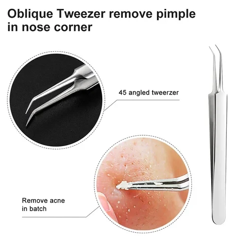 🔥Professional Facial Blackhead Remover Tweezers