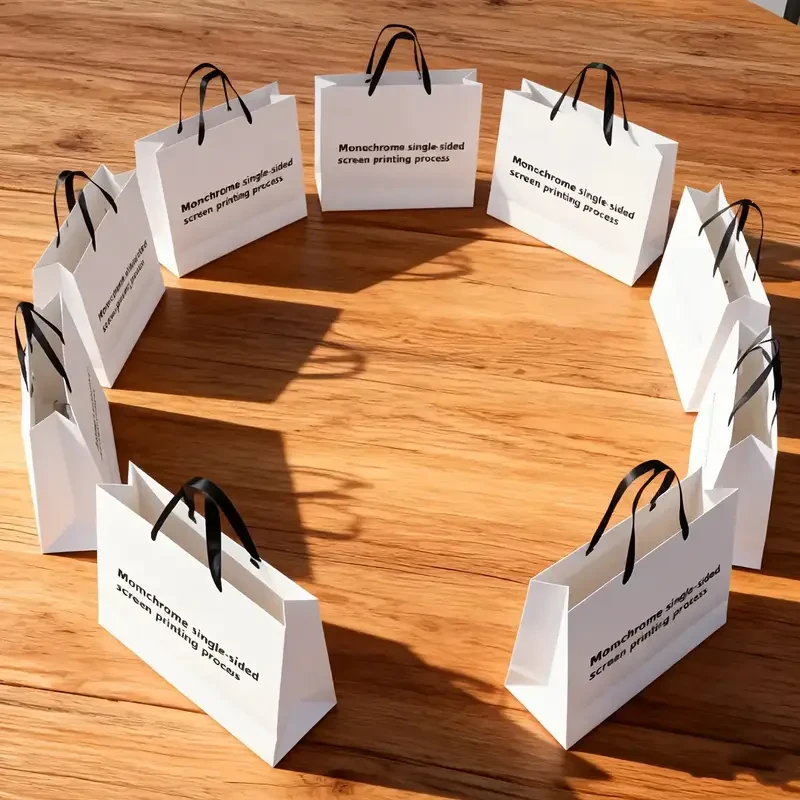 Custom Minimalist Tote Bag – High-Quality Paper Gift Bag for Customization and Versatile Packaging Solutions