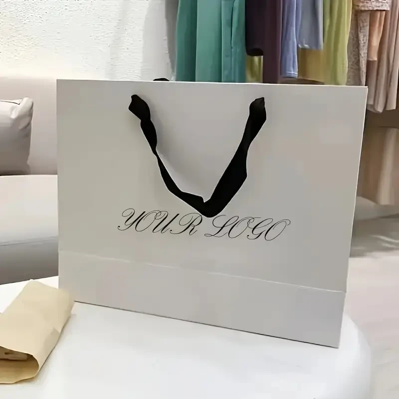 Custom Minimalist Tote Bag – High-Quality Paper Gift Bag for Customization and Versatile Packaging Solutions